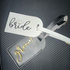 Bride and Groom Luggage Tags